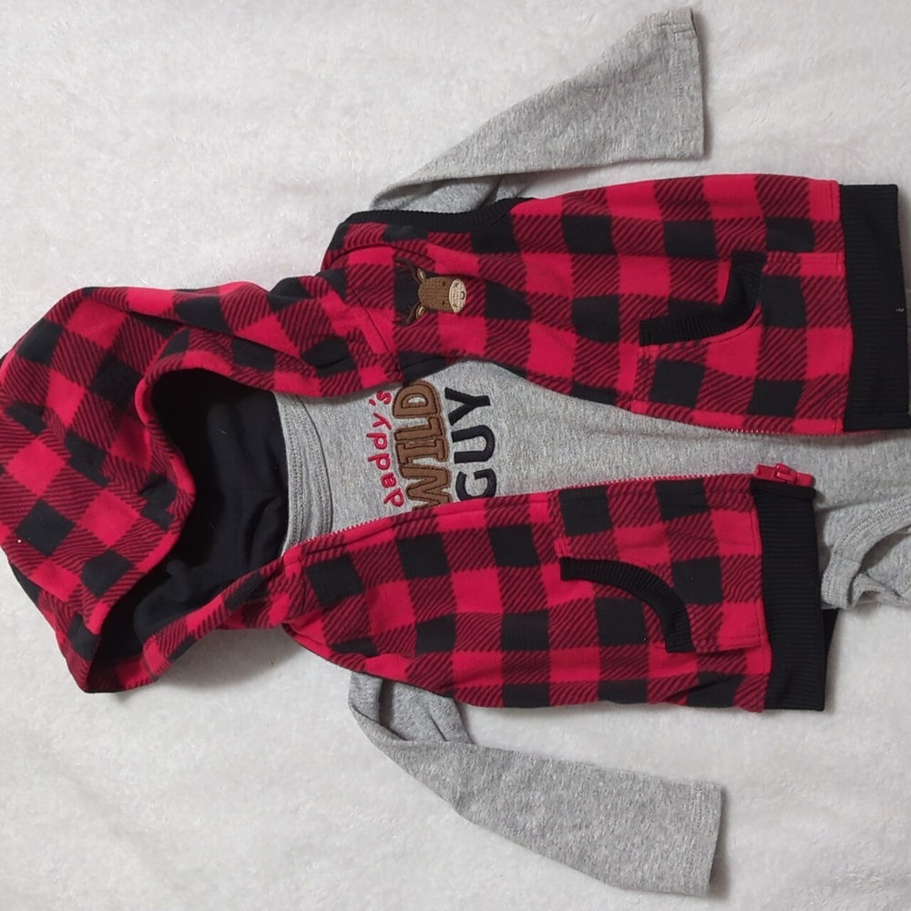 Carter's Buffalo Plaid Outfit, 18m